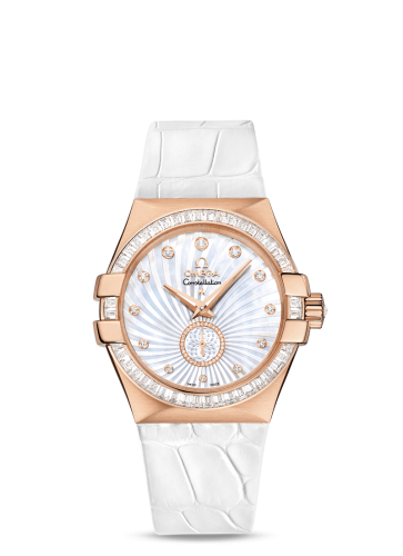 Omega Constellation Co-Axial 35 Small Seconds Red Gold / Diamond / MOP Supernova